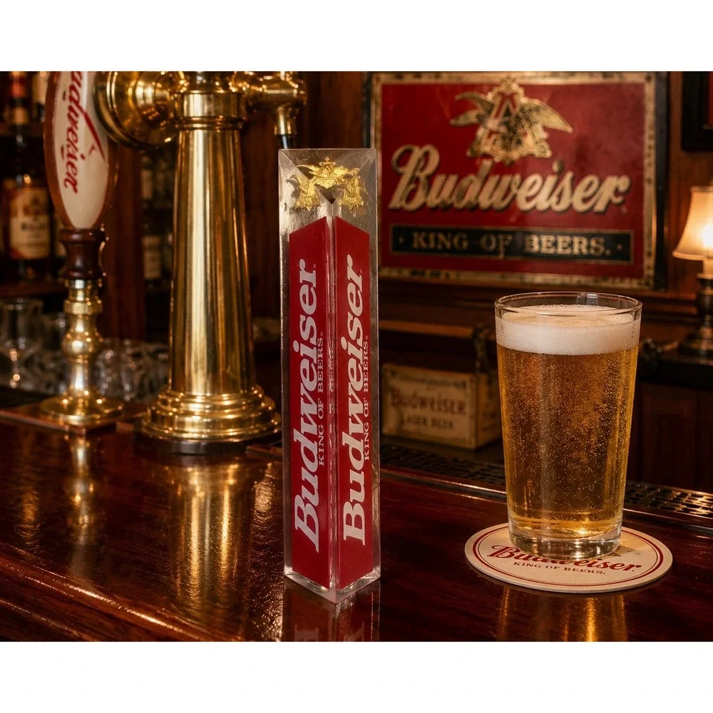 Vintage Budweiser Obelisk Lucite Tap Handle Eagle A King Of Beers 8
